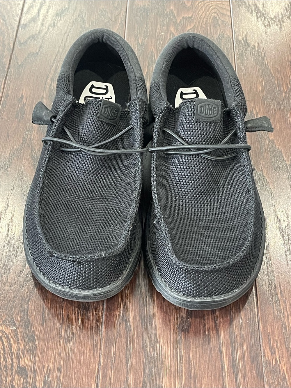 Hey Dude Wally Funk Mono Black Men Slip On Casual Shoes Size 7